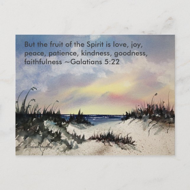 Galations 5:22 Bible Verse Postcard (Front)
