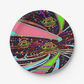 Galaxia Veeslia Skyway  Paper Plate