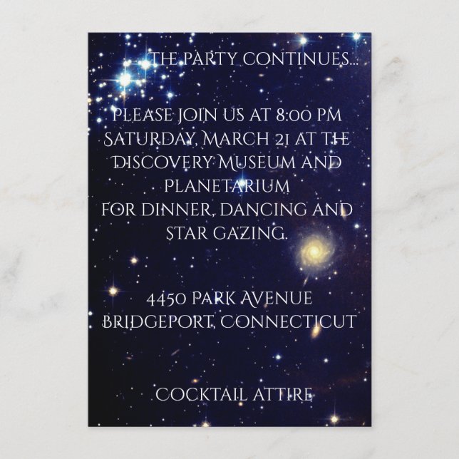 Galaxies Enclosure Card (Front)