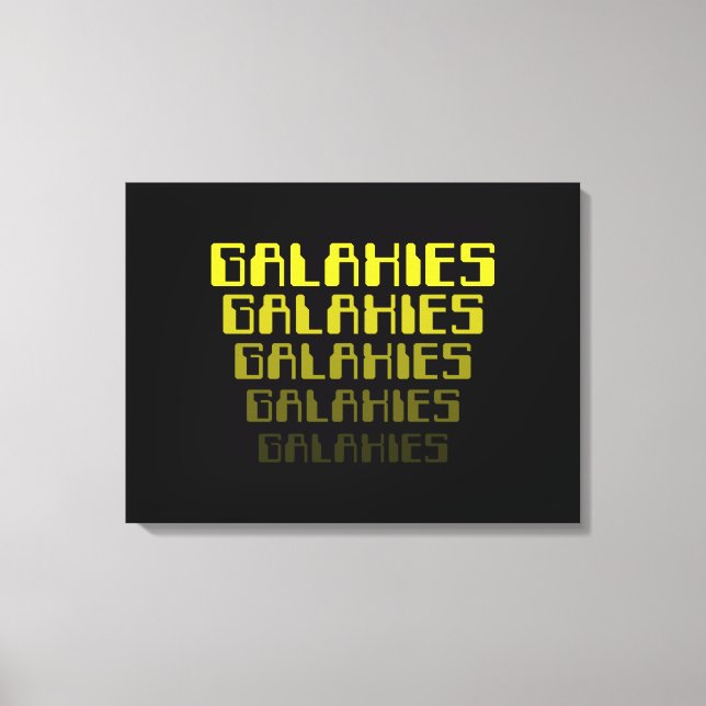 GALAXIES GALAXIES GALAXIES GALAXIES GALAXIES CANVAS PRINT (Front)