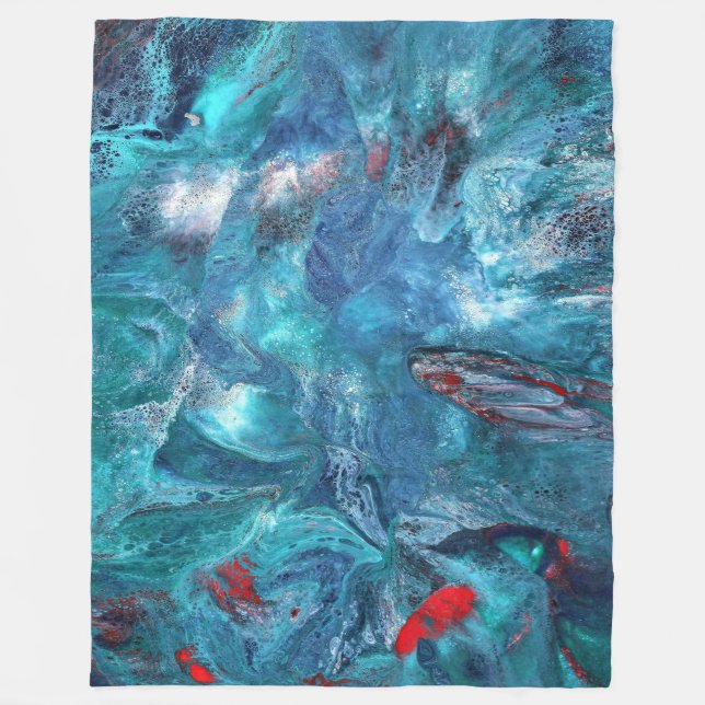 Galaxy 1 Abstract Throw Blanket (Front)