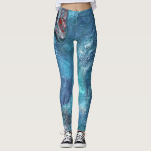 Galaxy 2 Abstract Space Blue Leggings
