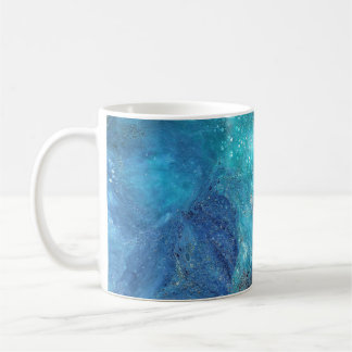 Galaxy 3 Soft Blue Abstract Mug