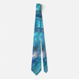 Galaxy 3 Soft Blue Abstract Tie