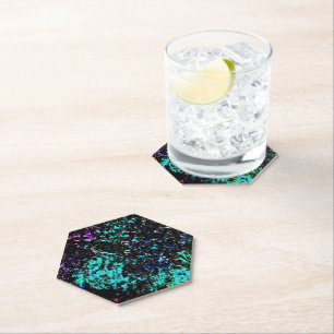 Galaxy abstract Paper Coaster,Dark texture bold Coaster