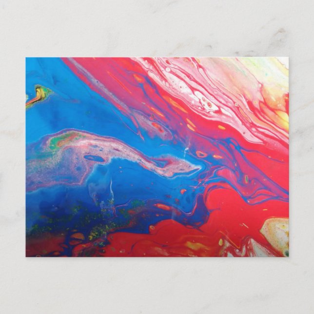Galaxy Acryl Karte Holiday Postcard (Front)