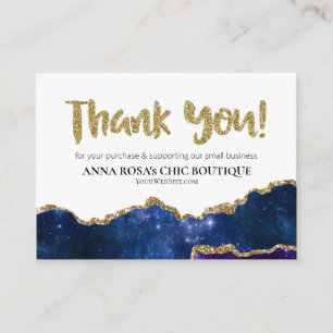 *~* Galaxy AGATE QR Logo THANK YOU Review AP8  Enclosure Card