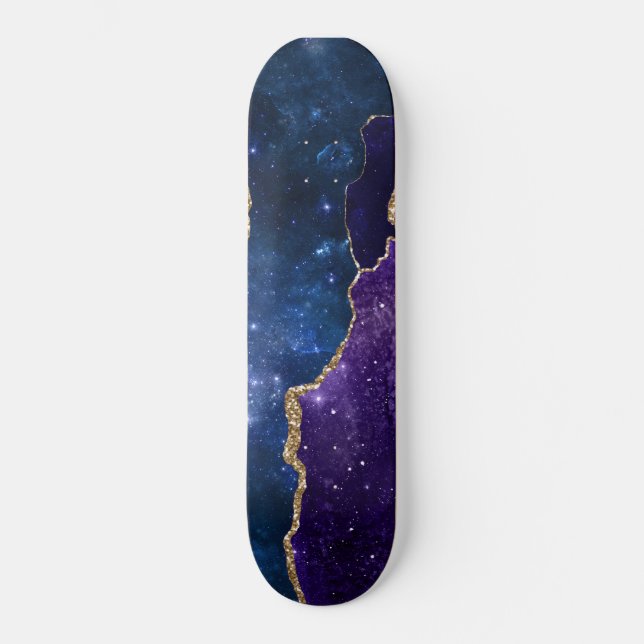 Galaxy Agate Series Design 10 Skateboard (Front)