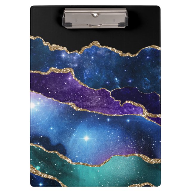 Galaxy Agate Series Design 13  Clipboard (Front)