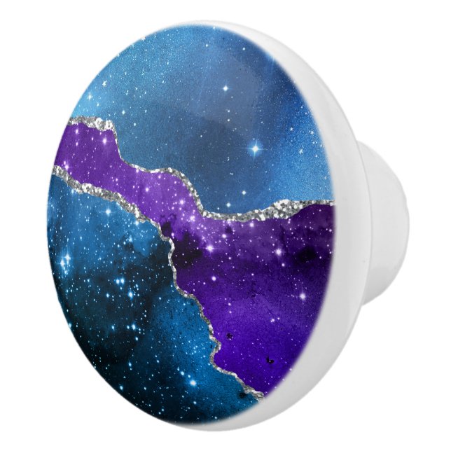 Galaxy Agate Series Design 16   Ceramic Knob (Right)