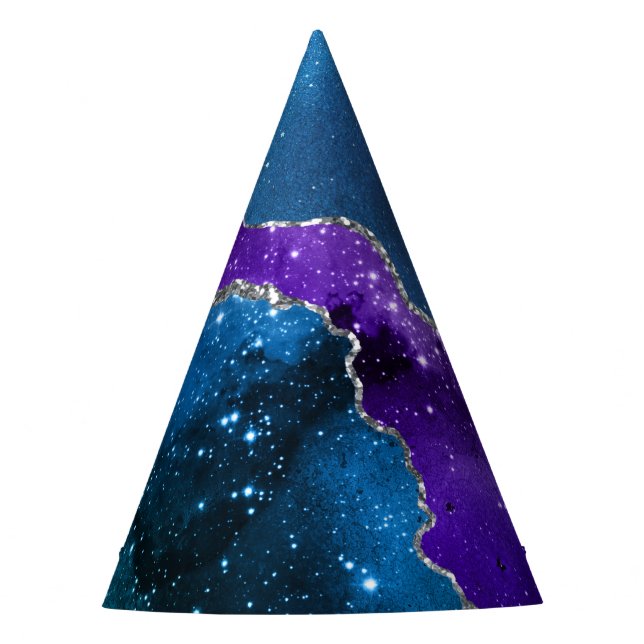 Galaxy Agate Series Design 16  Party Hat (Front)
