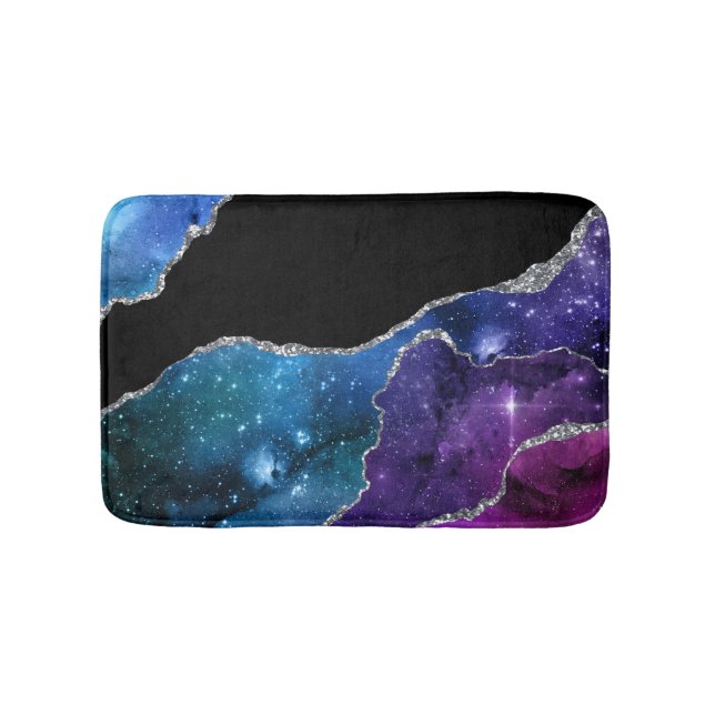 Galaxy Agate Series Design 9  Bath Mat (Front)