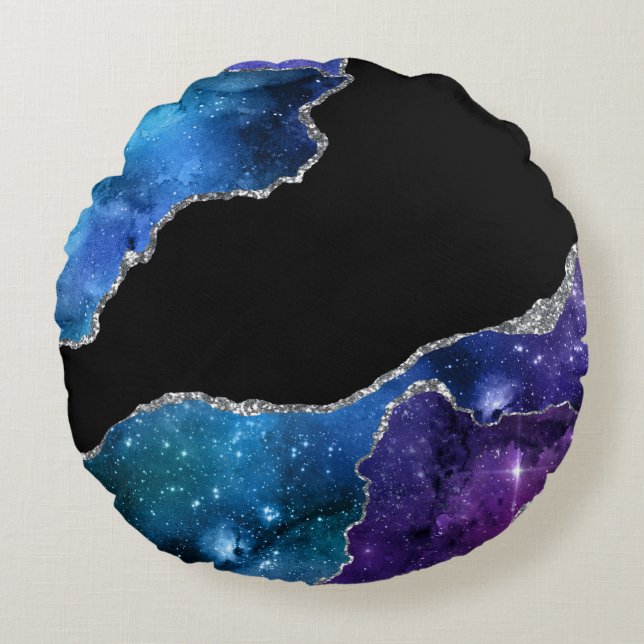 Galaxy Agate Series Design 9  Round Cushion (Front)