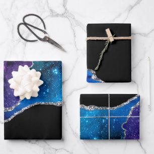 Galaxy Agate Series Design 9   Wrapping Paper Sheet