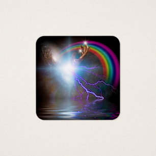 Galaxy and rainbow
