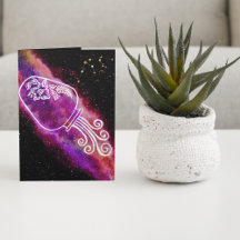 Galaxy Aquarius Personalised Zodiac Sign Birthday