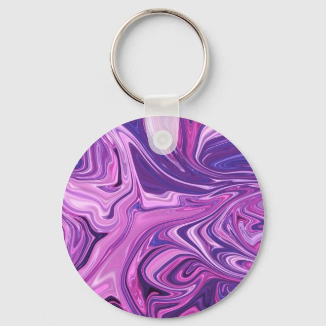 Galaxy art pattern key ring (Front)