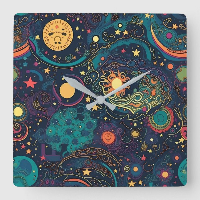 Galaxy Art Wall Clock (Front)