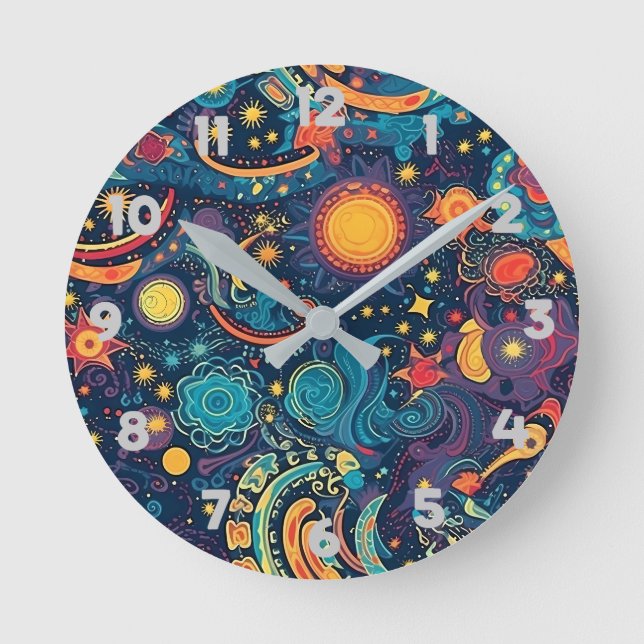 Galaxy Art Wall Clock (Front)