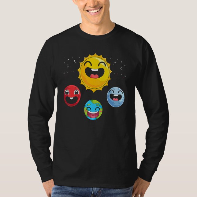 Galaxy Astronomy Scientist Outer Space Science Cut T-Shirt (Front)