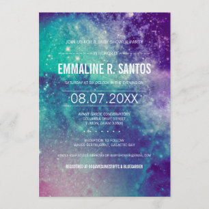 Galaxy Baby Shower Invite