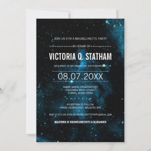 Galaxy Bachelorette Party Invite