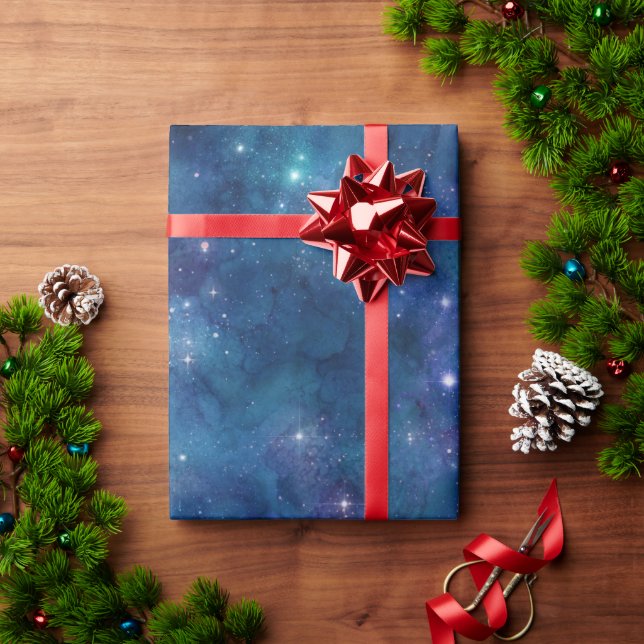 Galaxy Backrgound Wrapping Paper (Holiday Gift)