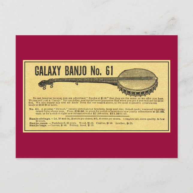 Galaxy Banjo Postcard (Front)