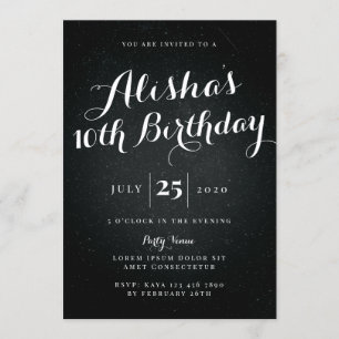 Galaxy Birthday Invitation