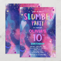 Galaxy Birthday Party Tween Galaxy Slumber Party