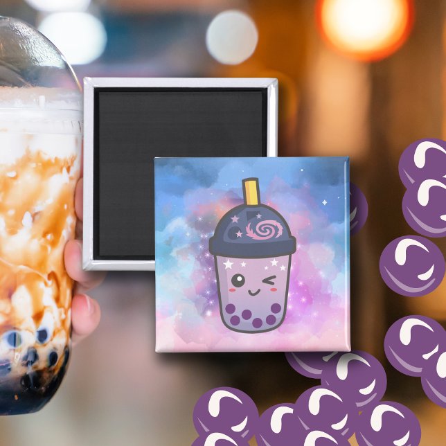 Galaxy Boba Tea Magnet (Creator Uploaded)