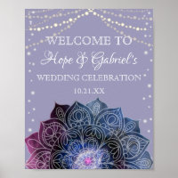 Galaxy Boho Nebula Mandala Light Led Bulb Wedding