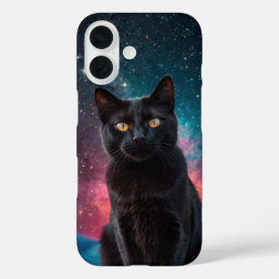 Galaxy Cat Dream iPhone 16 Case