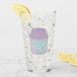 Galaxy Cat in a Jar Kawaii Space Cat Art Glass
