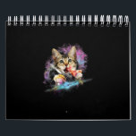 Galaxy Cat Rules Space With Taco And Pizza Power Calendar<br><div class="desc">Galaxy Cat Rules Space With Taco And Pizza Power</div>