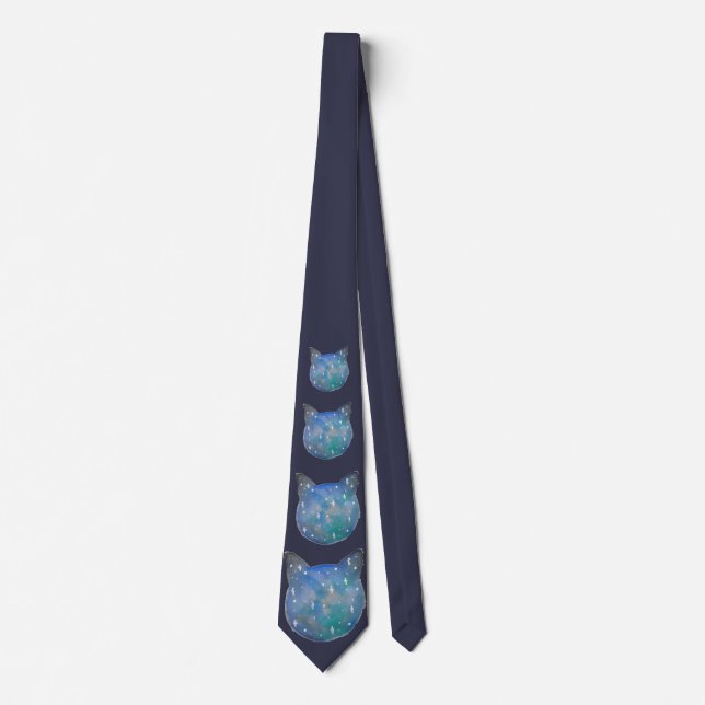 Galaxy Cat Tie (Front)