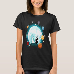 Galaxy Cats Universum space cats spacemen T-Shirt
