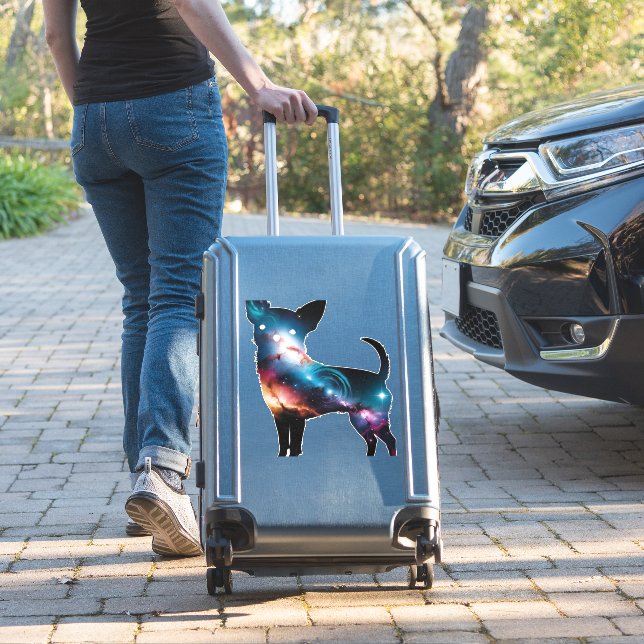 Galaxy Chihuahua Silhouette (Suitcase Insitu)