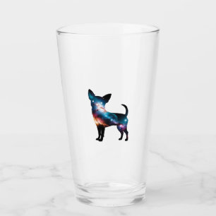 Galaxy Chihuahua Silhouette Glass
