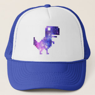 Galaxy Chrome T-Rex Trucker Hat