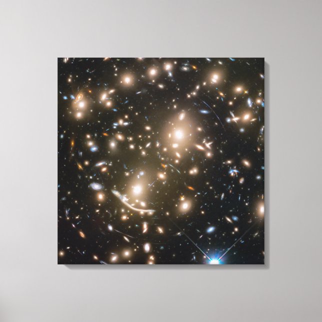 Galaxy Cluster Abell 370 Canvas Print (Front)
