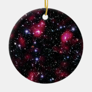 Galaxy Cluster Abell 901/902 Hubble Space Photo Ceramic Tree Decoration