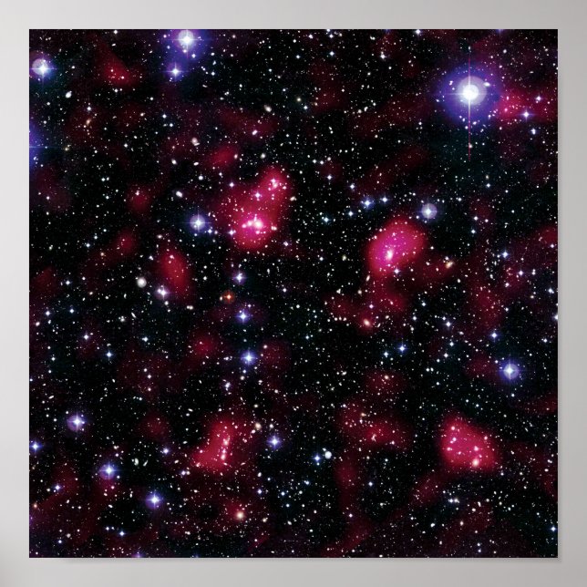 Galaxy Cluster Abell 901/902 Hubble Space Photo Poster (Front)