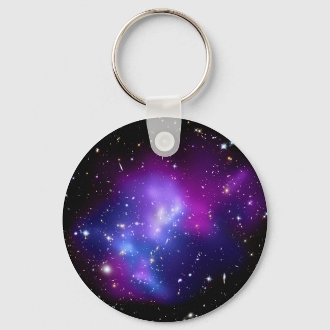 Galaxy Cluster MACS J0717 (Hubble Telescope) Key Ring (Front)