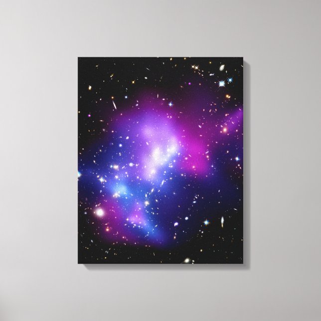 Galaxy Cluster MACS J0717 Outer Space Photo Canvas Print (Front)