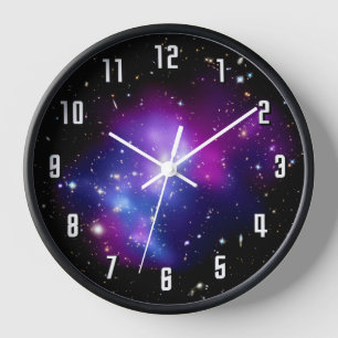Galaxy Cluster MACS J0717 Outer Space Photo Clock