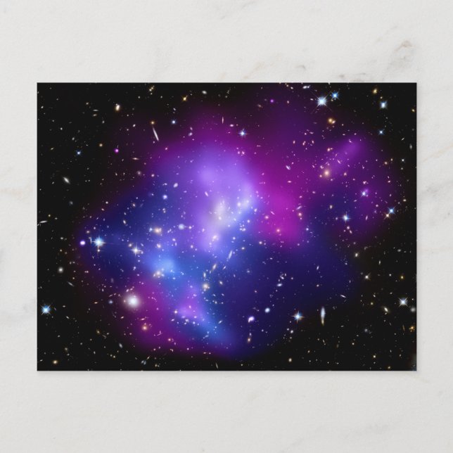 Galaxy Cluster MACS J0717 Space Postcard (Front)