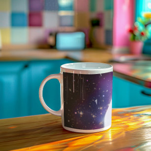 Galaxy Cluster Purple Celestial Full Photo Coffee Mug