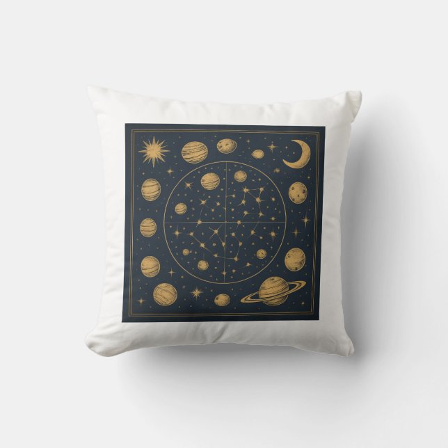 Galaxy Constellation Pillow  (Front)