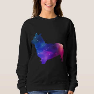 Galaxy Corgi Dog Space And Stars Lover Gift Sweatshirt